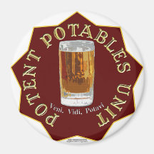 PPU (Potent Potables Unit) (red) Refrigerator Magnets