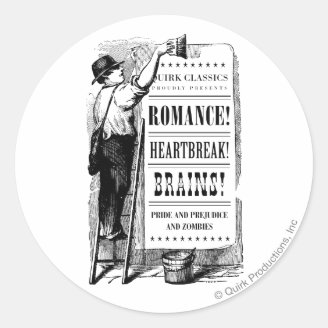 PPZ Regency Era Advert Basic Mug Round Stickers
