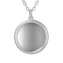 Pr103 SILVER GLEAM SHINY BACKGROUNDS TEMPLATES DIG Custom Necklace