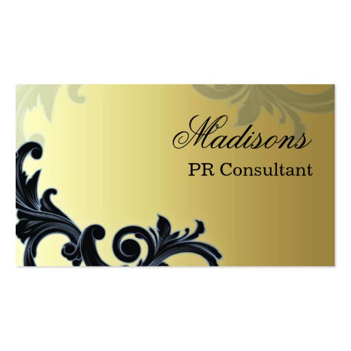 PR Consultant Business Card (front side)