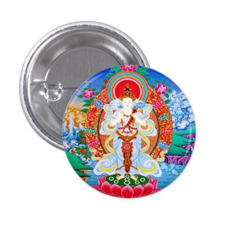 Prabhutaratna Buddha Cool oriental Padmakumara Pinback Buttons