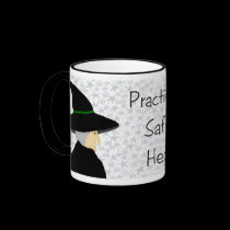 Practice Safe Hex Witch Mug mugs