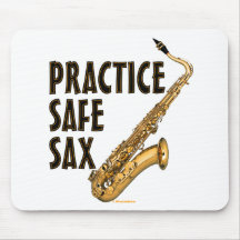 Practice Safe Sax - Tenor Mousepad