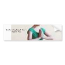 Practice Yoga bumper stickers