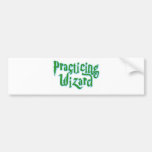 Practicing Wizard Bumper Sticker