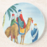 Práctico de costa del navidad del vintage posavasos diseño