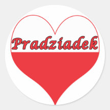 Pradziadek Polish Heart Stickers