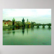 Prague 1 City Bridge 2000 Limited Edition 5-5-2010 Posters