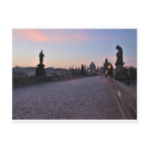 Prague by dawn postcard