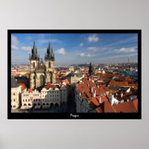 Prague Cityscape Posters