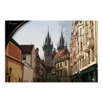 PRAGUE, Czech Republic - winding streets posters