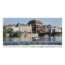 Prague – National Theatre Personalized Photo Card