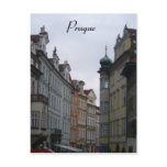 prague street post card