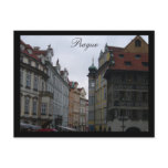 prague streetscape post card