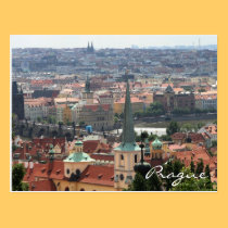 Prague view Postcard postcards