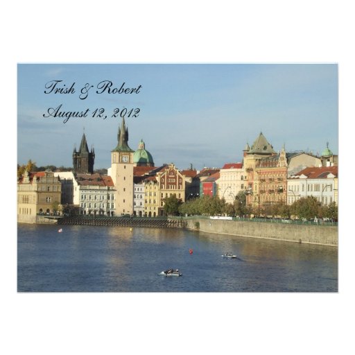 Prague  Wedding Invitation or Announcement