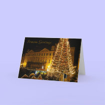 prague xmas tree cards