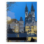 Praha Castle illustration  Photo Notebook notebooks