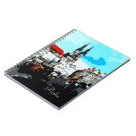 Praha City view art  Notebook notebooks