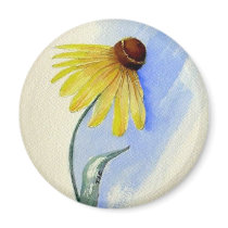 Prairie Coneflower Magnet by TeriDC Prairie Coneflower Magnet