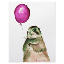 Prairie Dog Balloon Letterhead Template