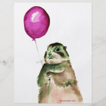 Prairie Dog Balloon Personalized Flyer