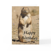 Prairie Dog Birthday Card