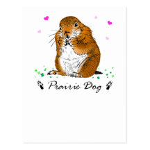 prairie dog (Heart) Post Card