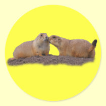 Prairie Dog Love stickers