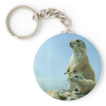 Prairie Dog Mother And Baby Keychains