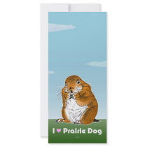 prairie dog photo card custom rack cards