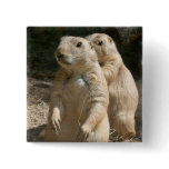 Prairie Dog Photo Square Pin
