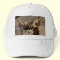 Prairie Dogs Eating Dinner 1 hats by WildAnimalArt Prairie Dogs Eating Dinner 1 hats