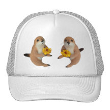 prairie dog's stuffed toy mesh hat