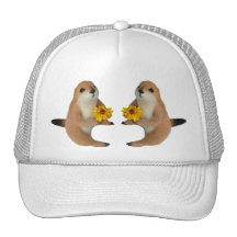 prairie dog's stuffed toy mesh hats