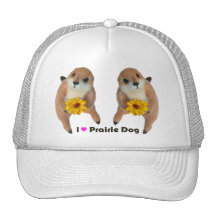 prairie dog's stuffed toy trucker hats