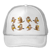 prairie dog's stuffed toy trucker hats