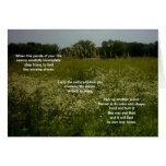 Prairie Flowers Card With Puzzle Poem