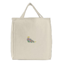 Prairie Rose embroidered bags by ZazzleEmbroidery Prairie Rose embroidered bags