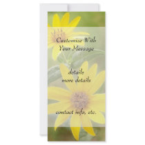 Prairie Sunflower - Helianthus maximilianii Custom Rack Cards