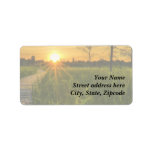 Prairie Sunset Personalized Address Labels