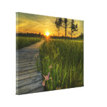 Prairie Sunset Stretched Canvas Print