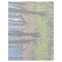 Prairie wildflower, fireweed growing in forest bur letterhead