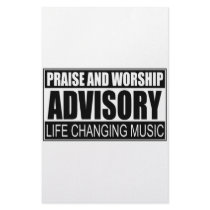 Praise And Worship Advisory... stationery