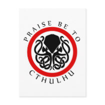 Praise Be To Cthulhu Postcard