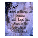 Praise Poster print