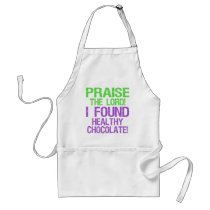 Praise the Lord! I Found Healthy Chocolate! aprons
