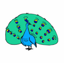 Pran Peacock photo sculptures