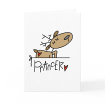 Prancer Reindeer Christmas T-shirts and Gifts cards