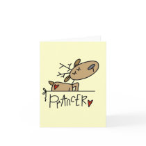 Prancer Reindeer Christmas T-shirts and Gifts cards